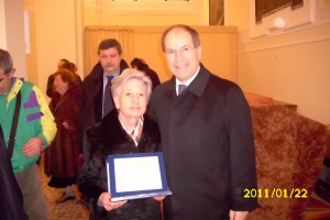 Presidente Zinzi e Anna Giordano